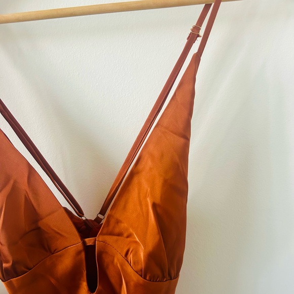 Peppermayo Burnt Orange Dress Sundowner Maxi Dress - Picture 3 of 8